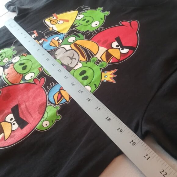 Angry Birds boy's size YXL black multicolored T-shirt - Picture 8 of 14